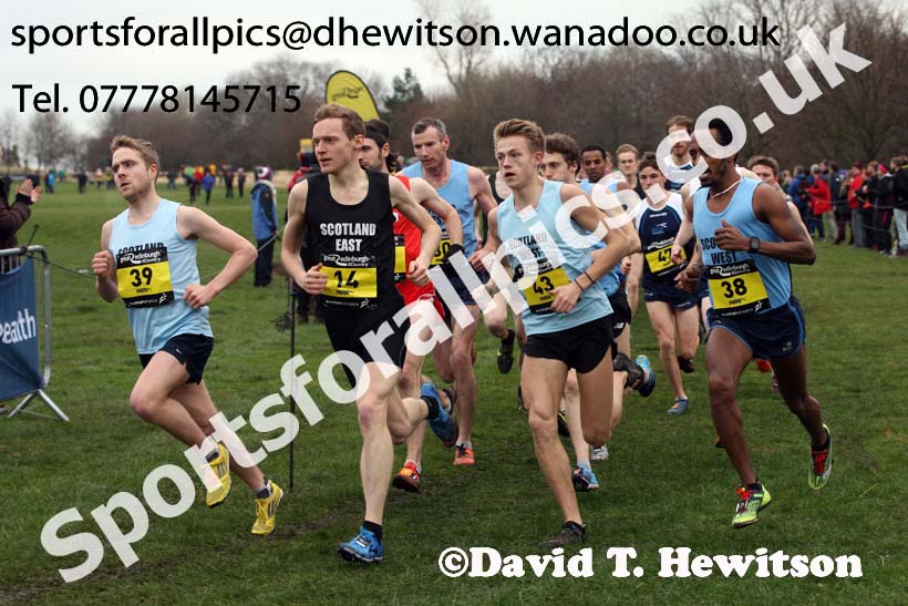 Senior and junior mens Inter-District, 2017 Great Edinburgh Cross Country. Photo: David T. Hewitson/Sports for All PIcs